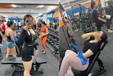Chịch nhau sung sướng cùng em gymer